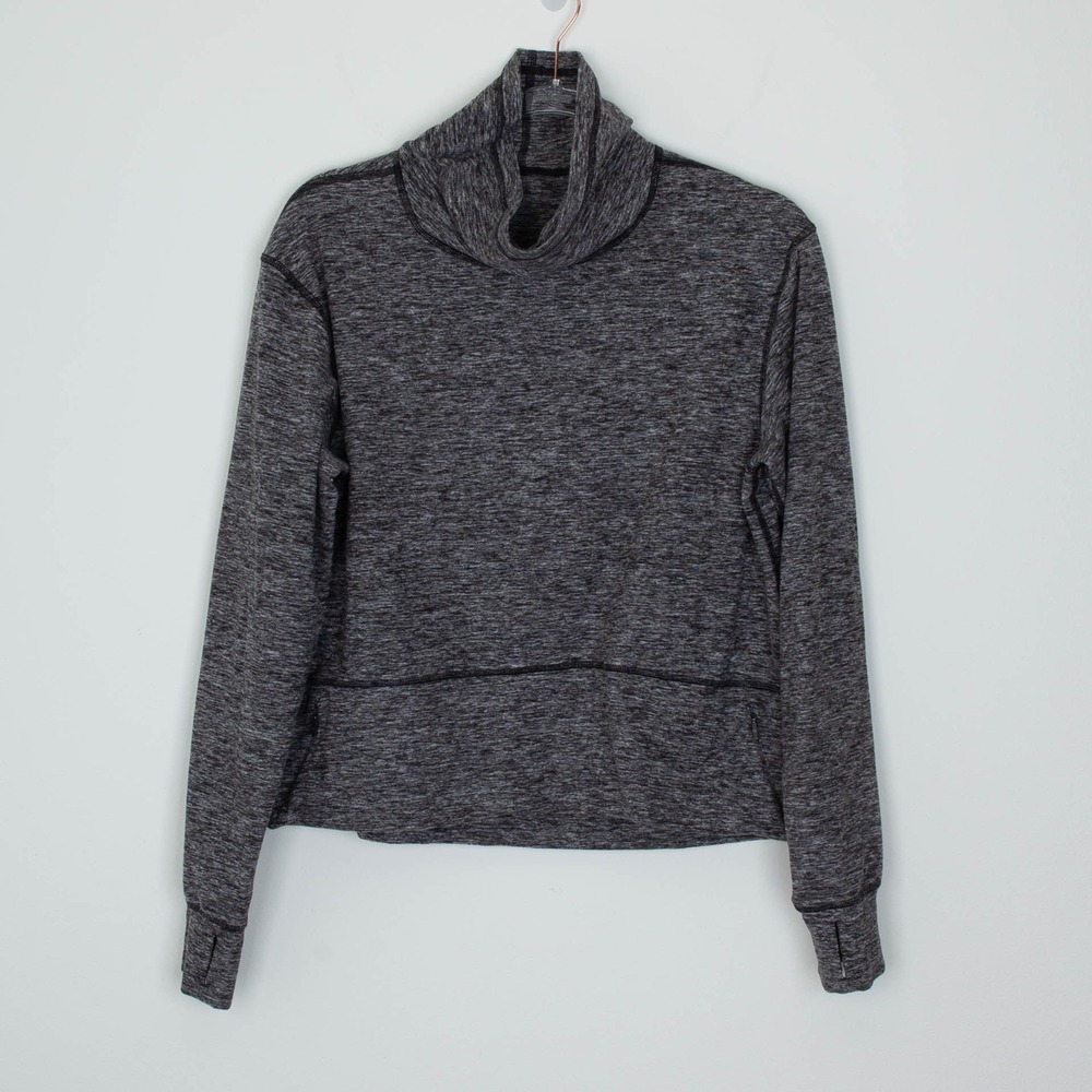 lululemon athletica ready to rulu funnel neck pullover top - women’s size 6